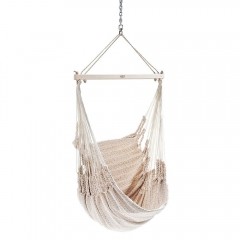 Hängesessel Baumwolle beige