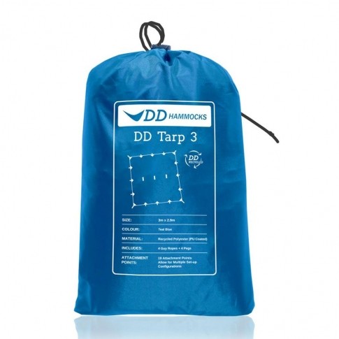 DD Recycled - Tarp 3 Teal by DD Hammocks DD-21430 color blau