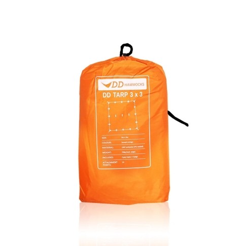 DD Tarp 3 x 3 Meter Sunset orange by DD Hammocks DD-21400 color orange