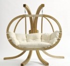 Hängesofa Globo Royal - creme natura - Gestell inkludiert by Amazonas AZ-4012140-Set-OLD color natur / beige